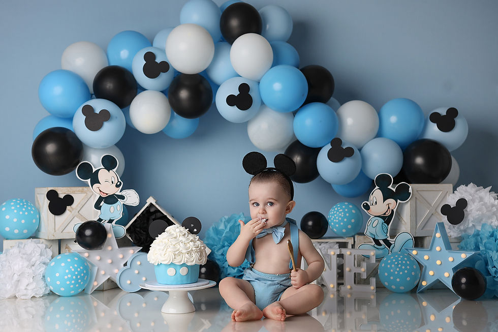 Mickey Mouse Cake Smash Theme Melbourne