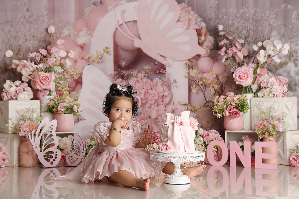 Enchanted Butterfly Garden Cake Smash Theme Melbourne