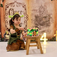 Shrek Cake Smash by SKMP Love Photography