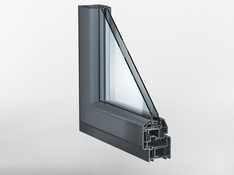 Fensterprofil im Schnitt