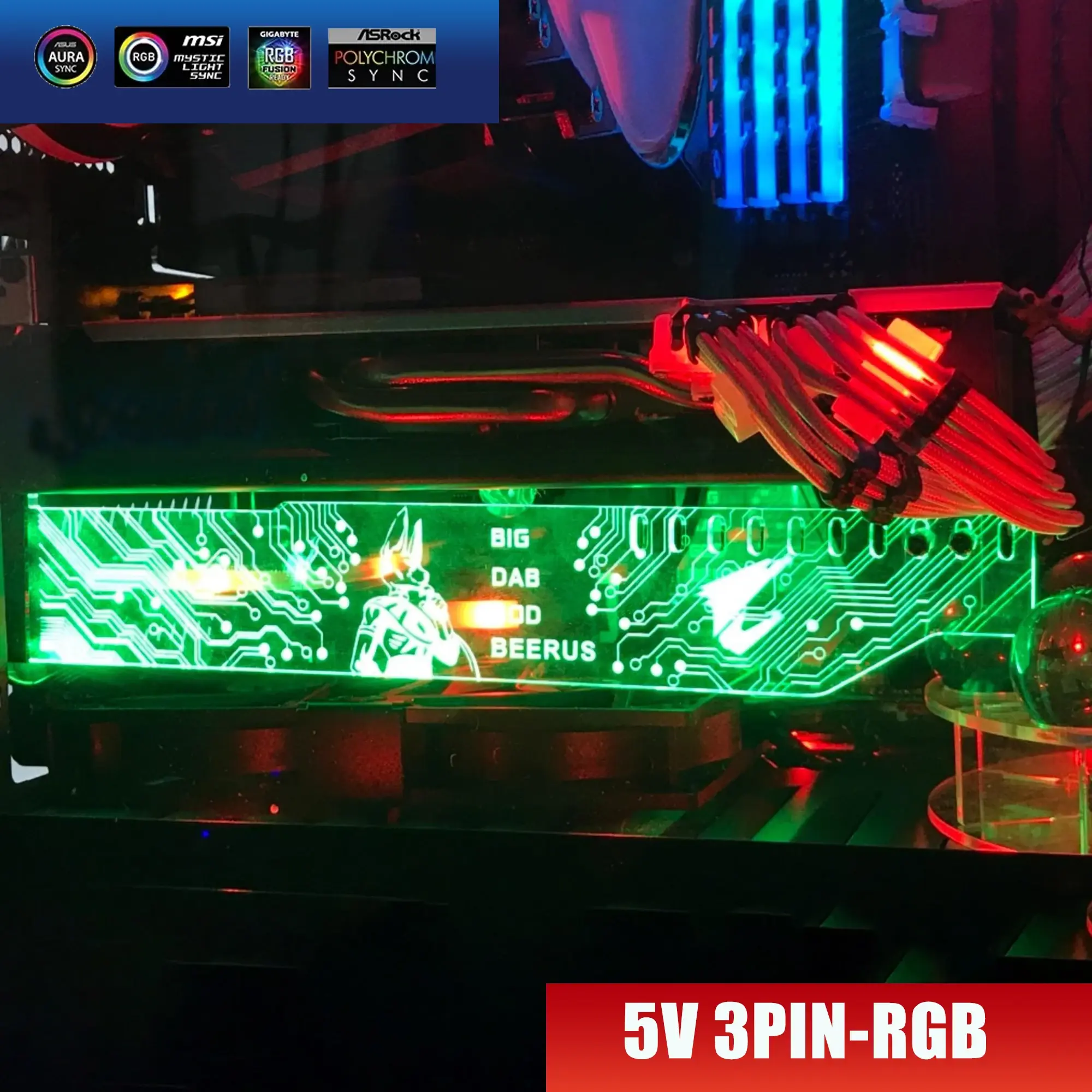 Acrylic Bracket Use for Brace GPU Card Size 280*45*6mm Use for Fix Video Card