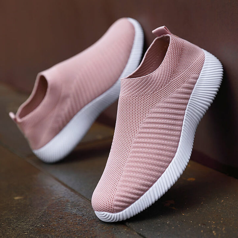 Miniatura: New Pink Women Shoes Soft Sneakers Lightweight and Comfortable Women Slip on