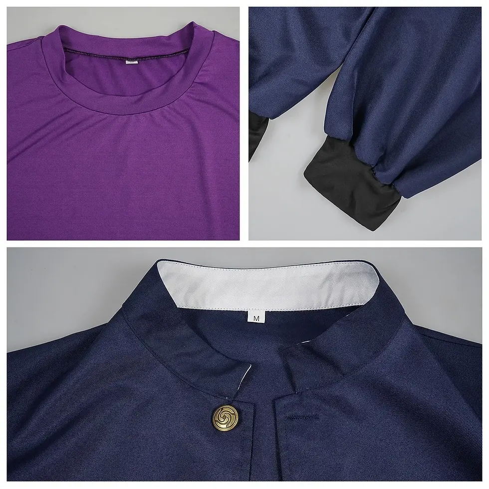 Miniatura: Todo Aoi Cosplay Costume Anime Navy Blue Uniform Tops Pants Halloween Carnival