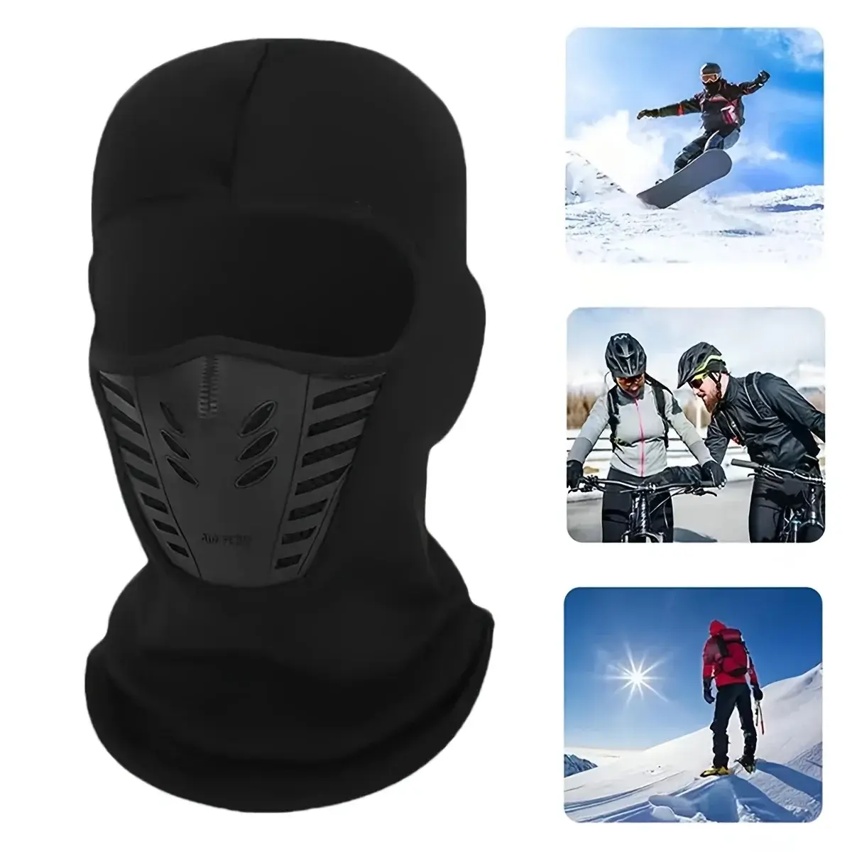 WRELS Winter Ski Mask Cycling Cap Face Mask Cover Windproof Anti-Dust Warm