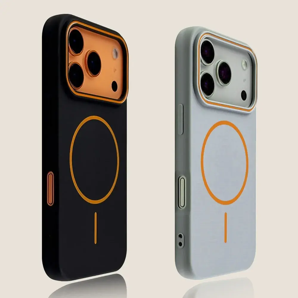 Luxury Magnetic Matte Soft Phone Case for iPhone 17 Pro Max Air 16E 15 14 13 12