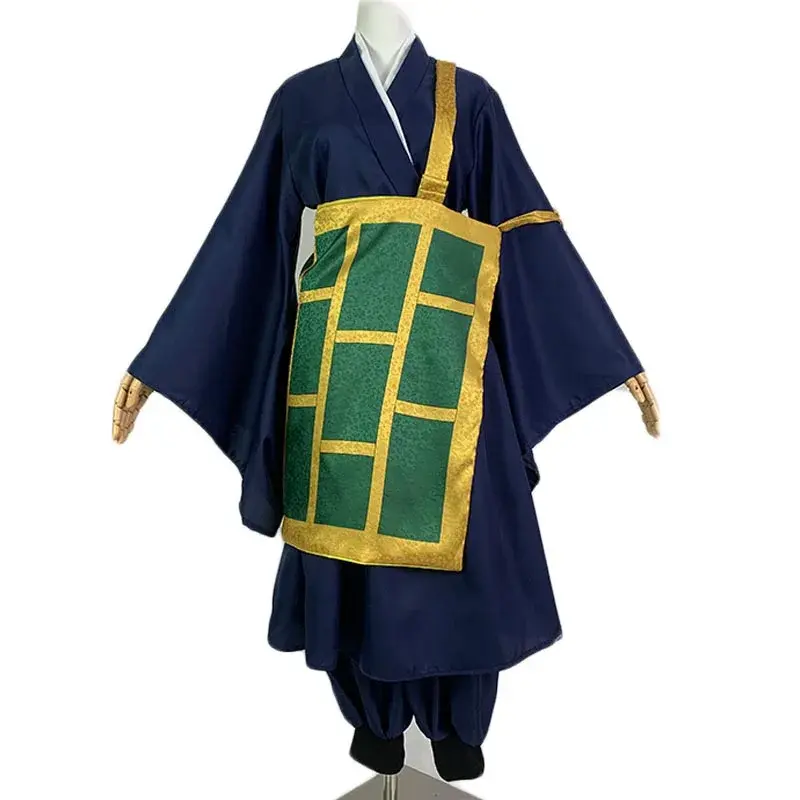 Geto Suguru Cosplay Costume Black Blue Kimono School Uniform Anime Clothe