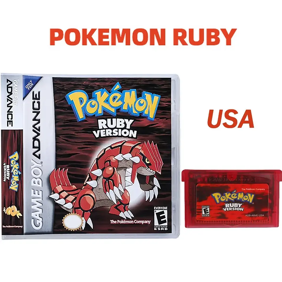Miniatura: 2025 New Pok é Mon Series Jade Red Leafgreen Ruby Sapphire 5th Edition GBA Game