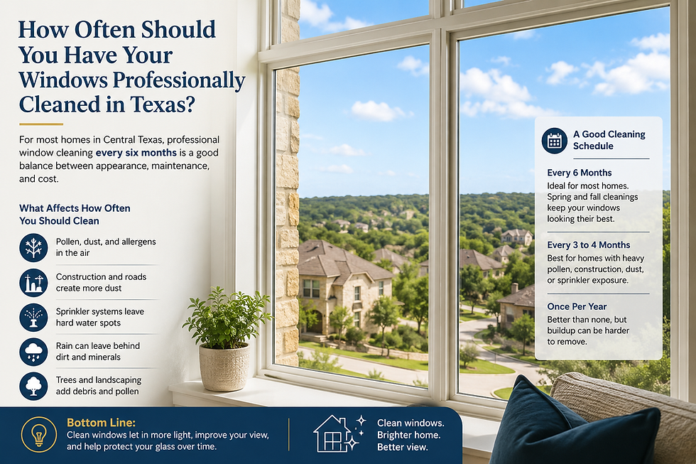 How Often Should You Have Your Windows Professionally Cleaned in Texas?