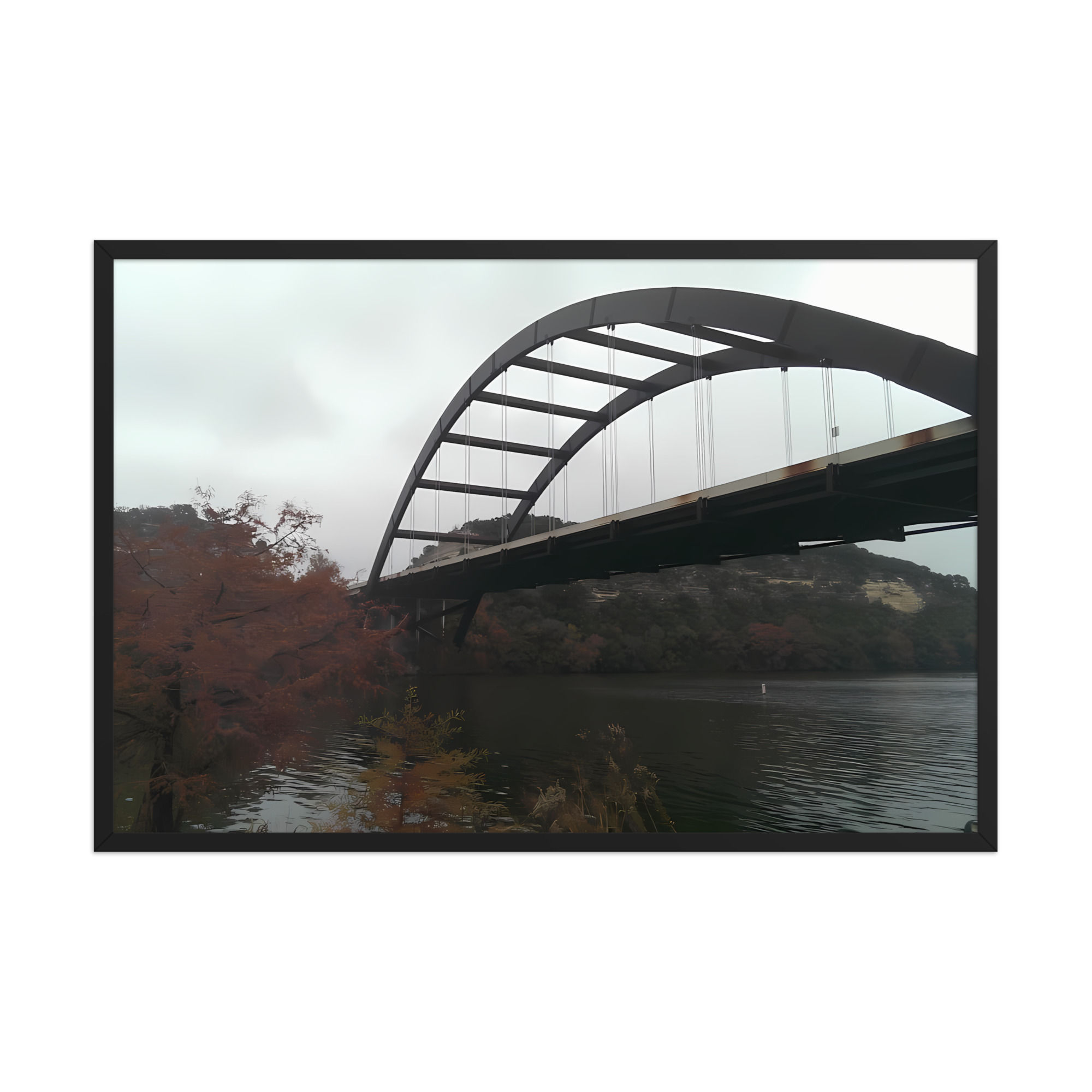 Framed photo paper poster