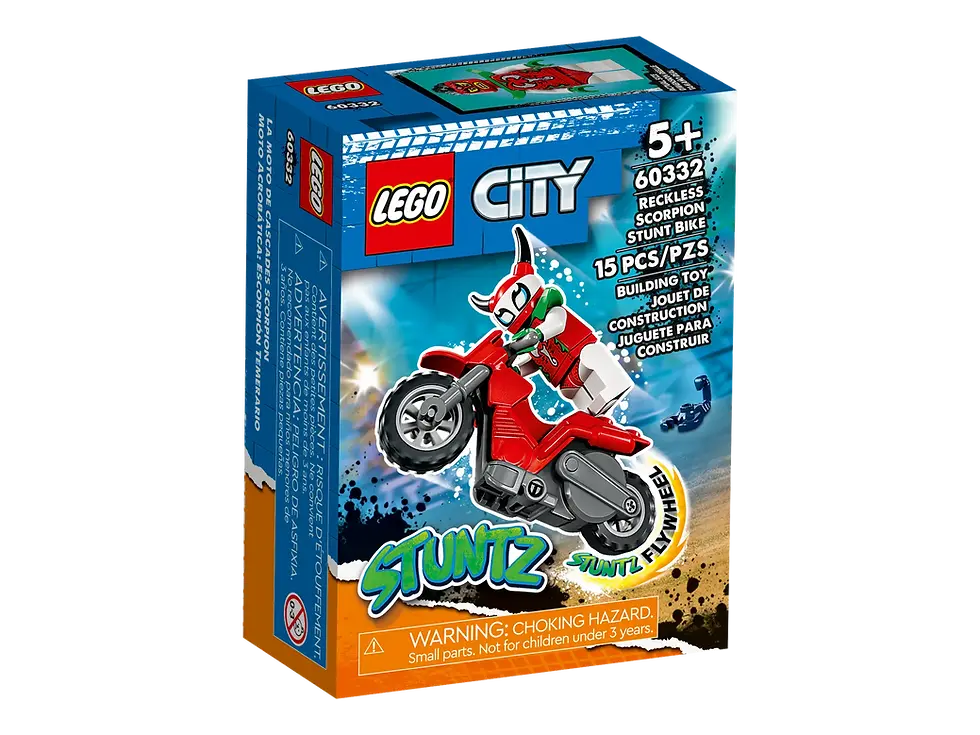 Thumbnail: LEGO City roekeloze scorpion stuntmotor 60332