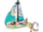 LEGO friends zeilboot en de ticketkraam