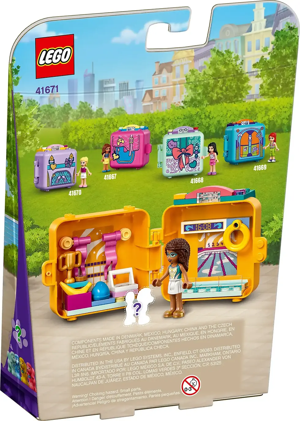 Thumbnail: LEGO Friends waterval in het bos speelset 41677 achterkant 