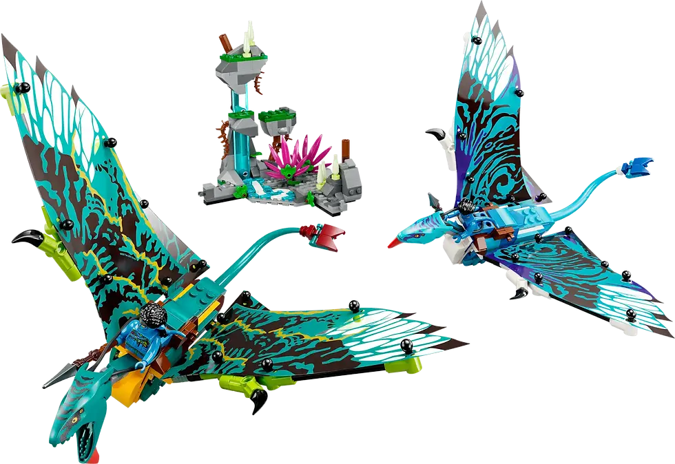 Thumbnail: Inhoud LEGO Avatar Jake & Neytiri's eerste vlucht op de Banshee 75572