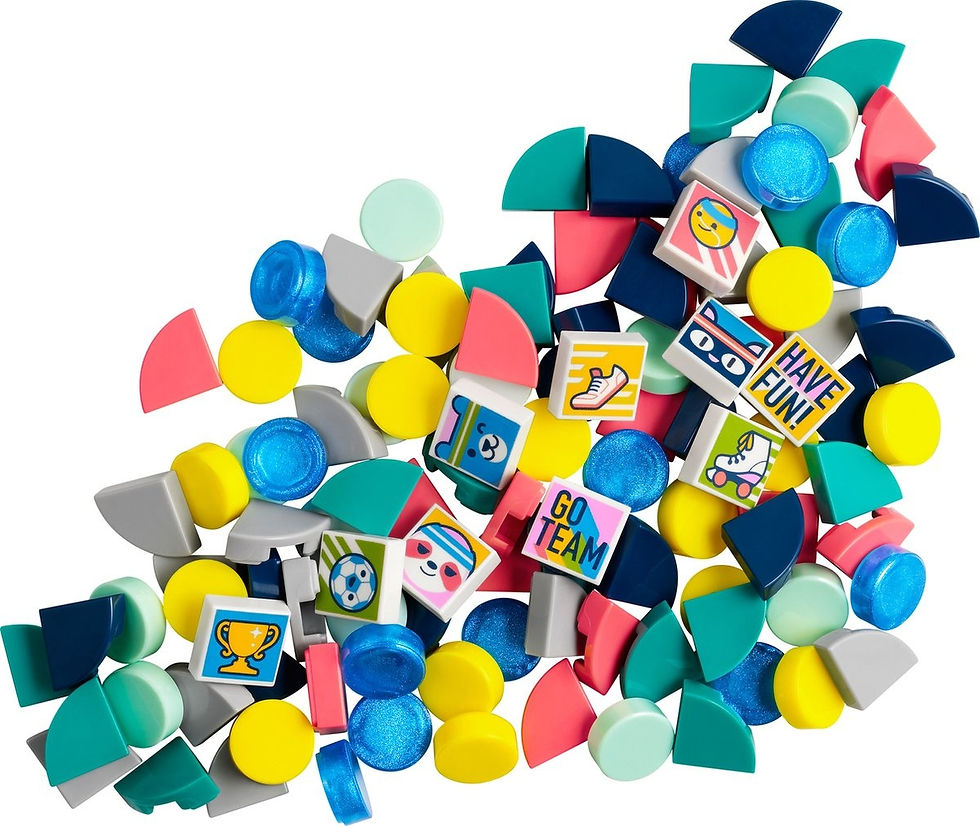 Thumbnail: Inhoud van LEGO DOTS Extra DOTS serie 7 Sport  41958