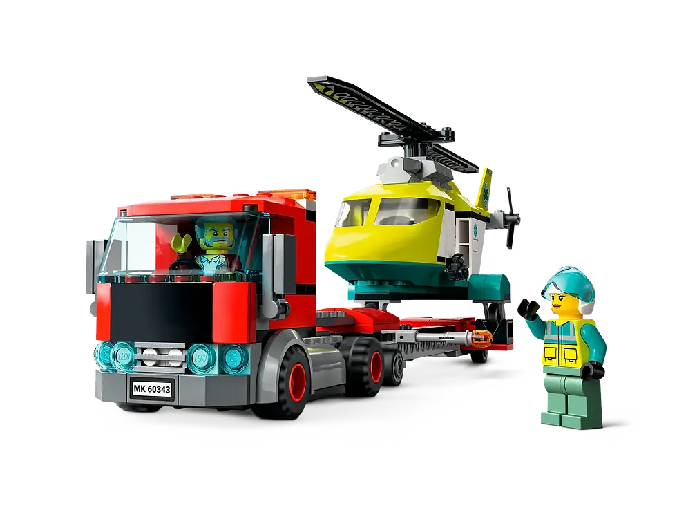 Thumbnail: LEGO City Reddingshelikopter transport 60343