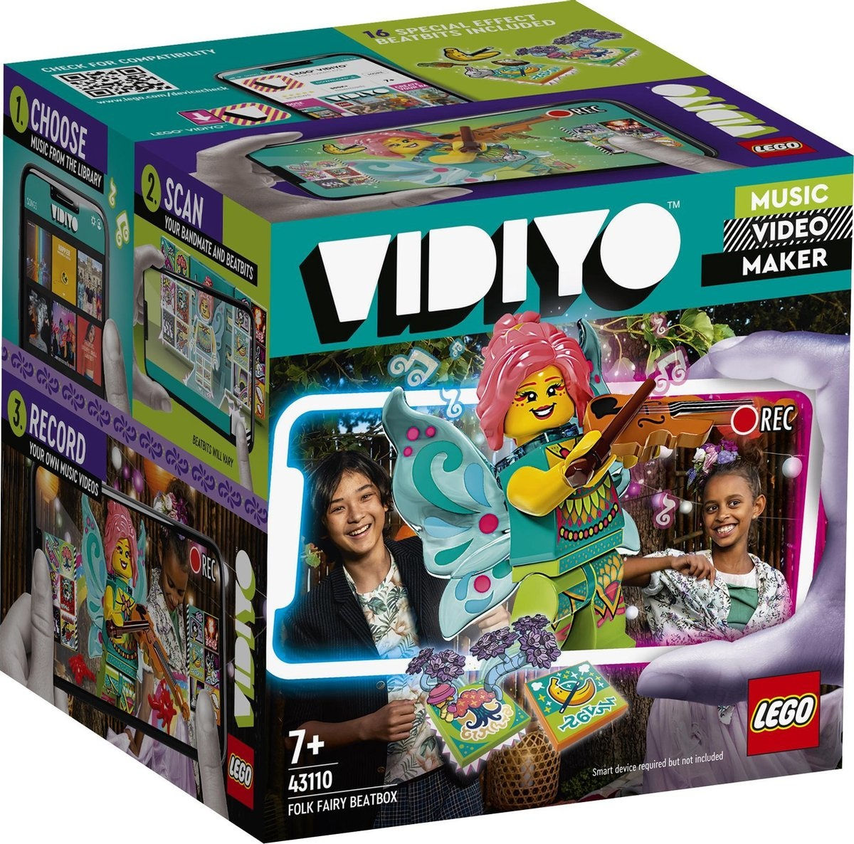 Vooraanzicht verpakking van LEGO Vidiyo folk fairy beatbox 43110