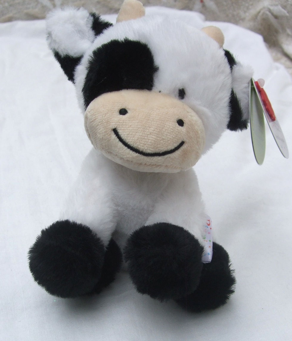 Thumbnail: Keel Pippins Cow - Black & White 6.5" approx