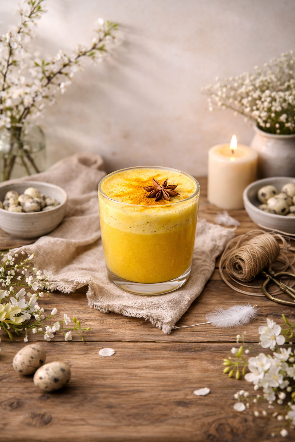 Goldene Milch für die Künstlerpause für den Support Alessanaras