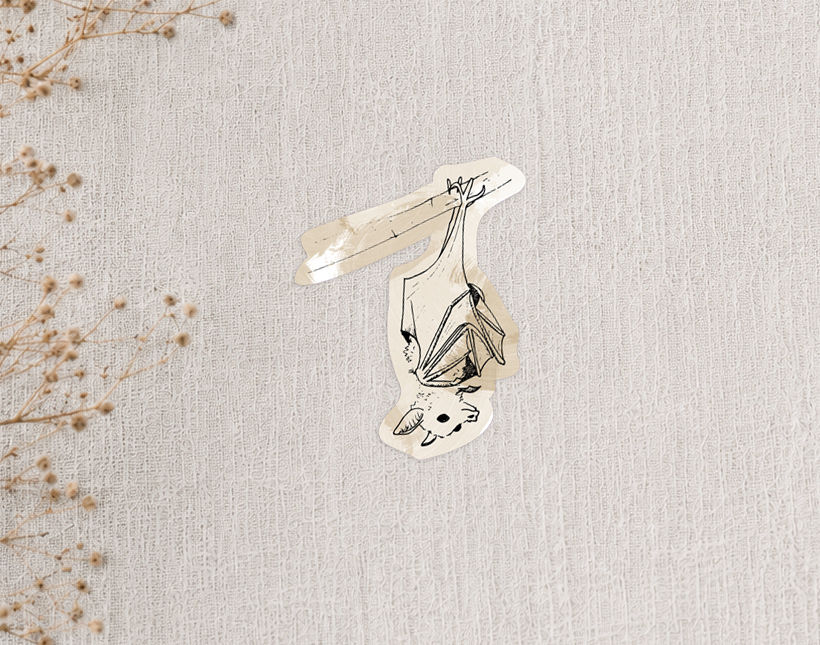 Miniaturbild: Sticker Set, Tiere gezeichnet, handmade