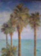 Palm Trees over the Pacific