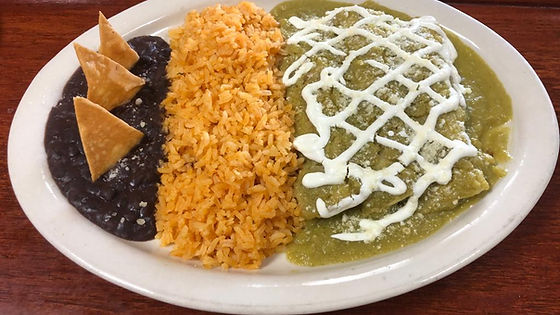 Enchiladas de Pollo o Queso