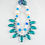 Thumbnail: Stunning blue, turquoise and white stones in shinning thread