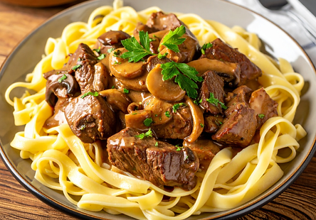 House of Meats: EZ Ground Chuck Beef Stroganoff