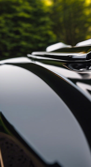 super close up of panel Super shiny deep