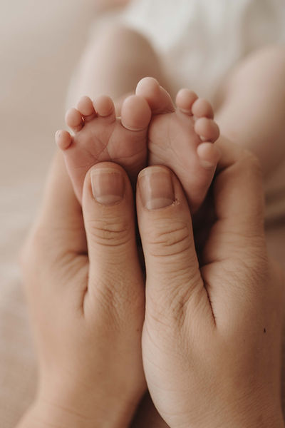 Babyfüße Newbornshooting Wachtendonk