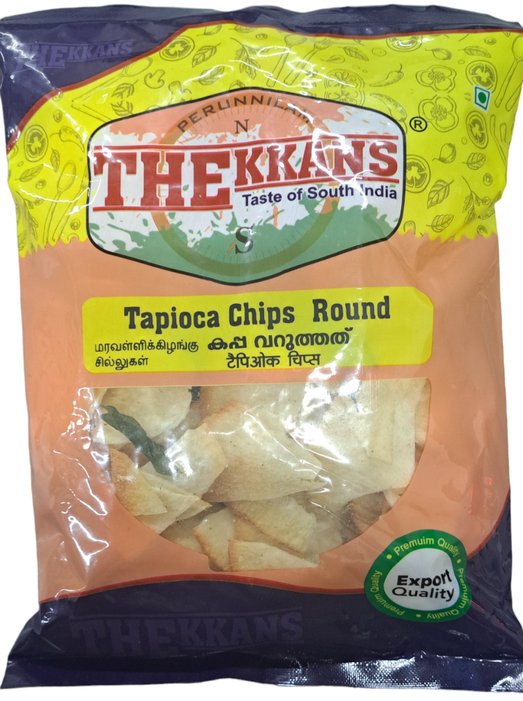 Thekkans Tapioca Chips Round 200g