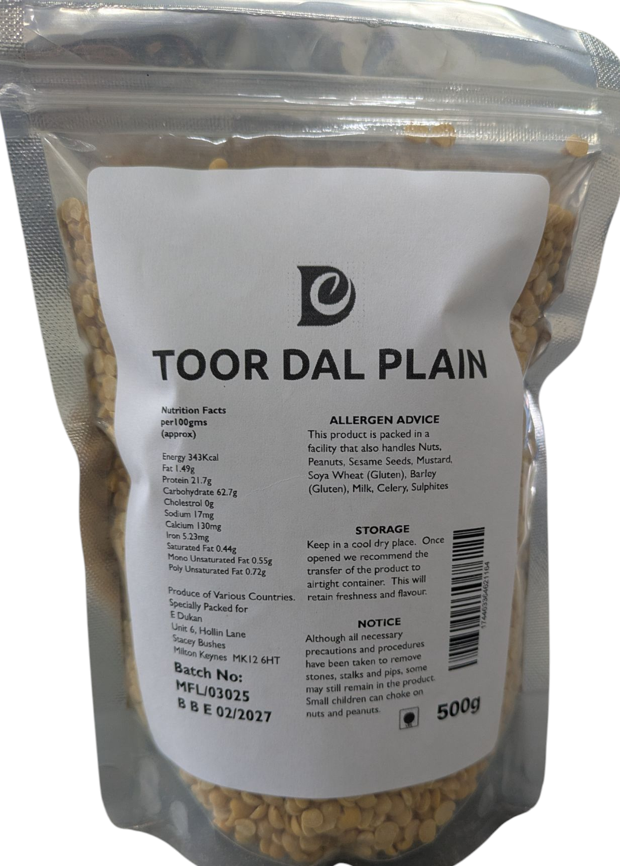 ED Toor Dal 500g