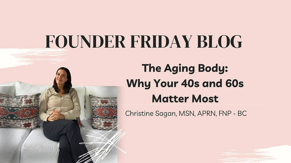 The Aging Body:                             Why Your 40s and 60s Matter Most