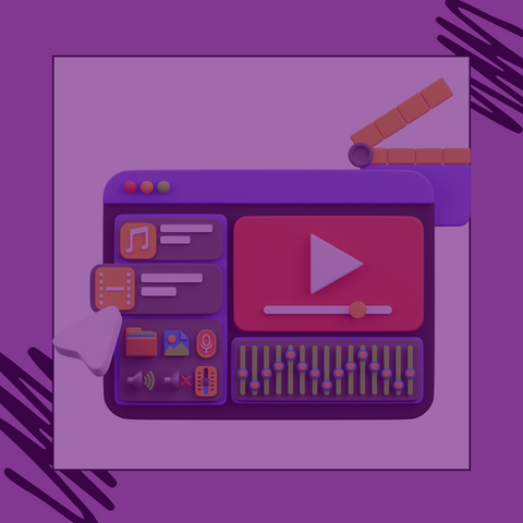 Video editing software interface