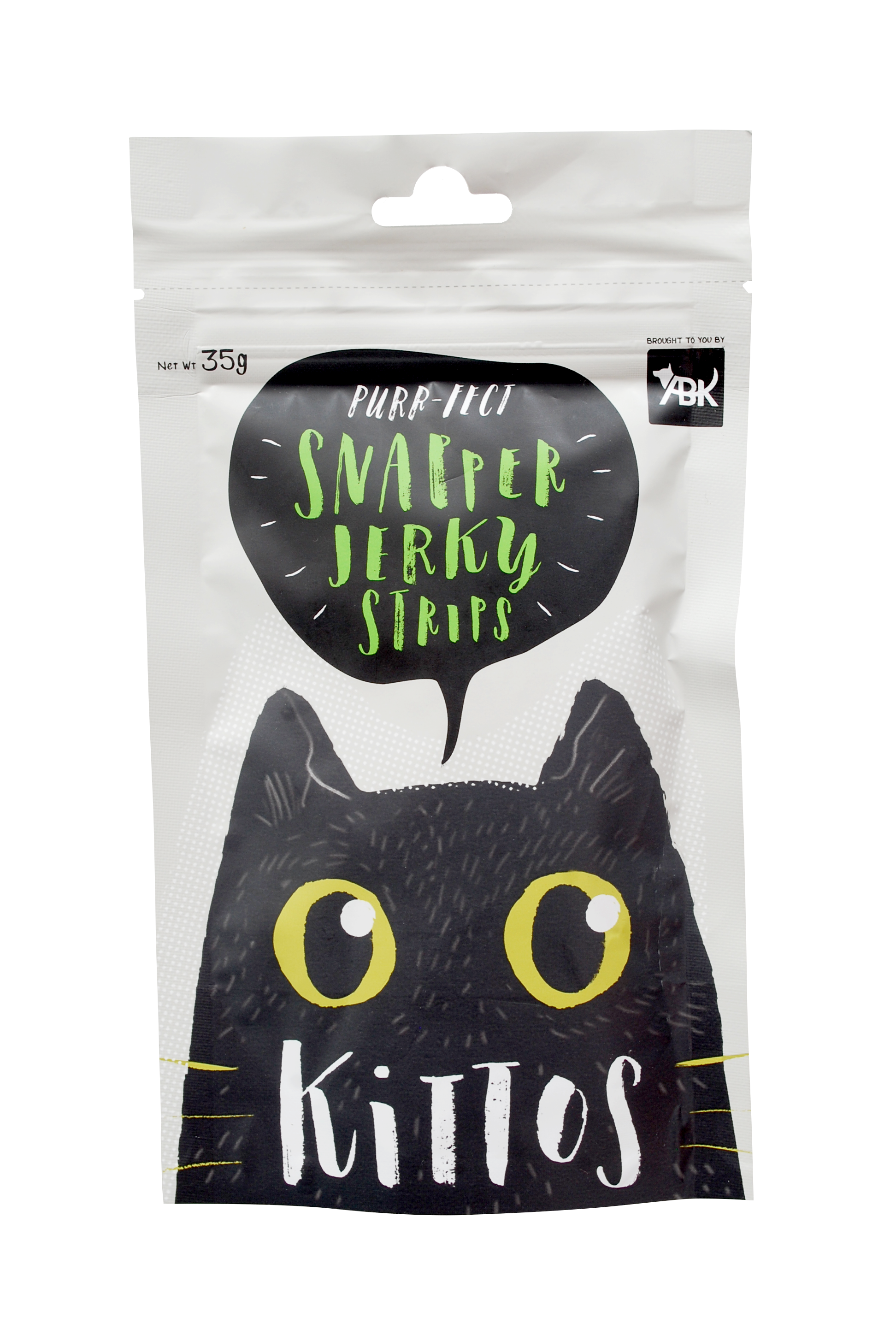 Kittos Purr-Fect Snapper Jerky Strips Cat Treats - 35g