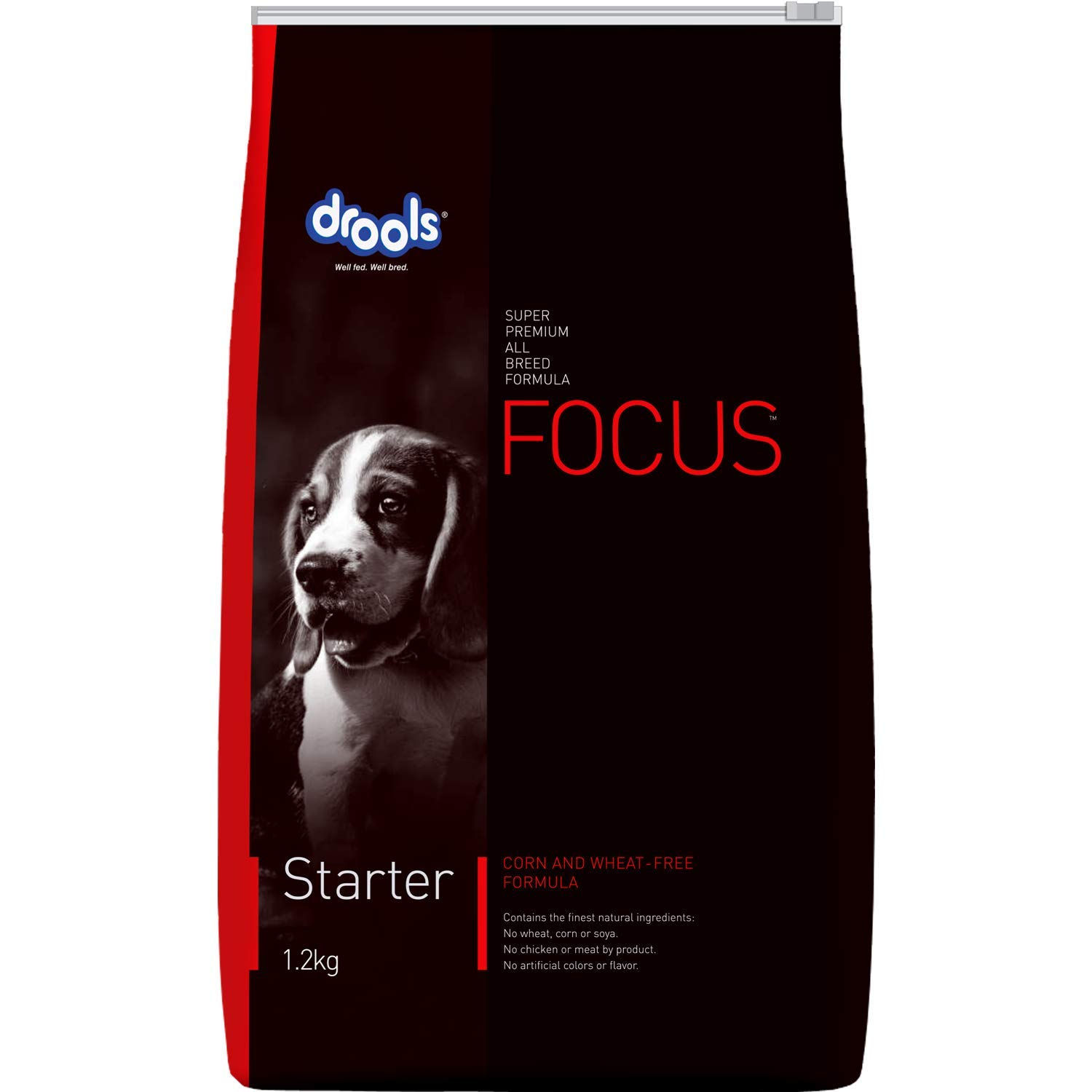 Drools Focus Super Premium Starter Dog Dry Food | Corn & Wheat Free Formula