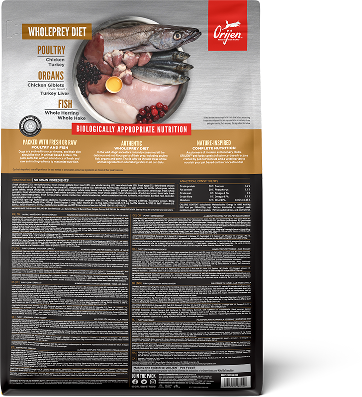Thumbnail: Orijen Grain Free Dry Puppy Food (All Breeds)