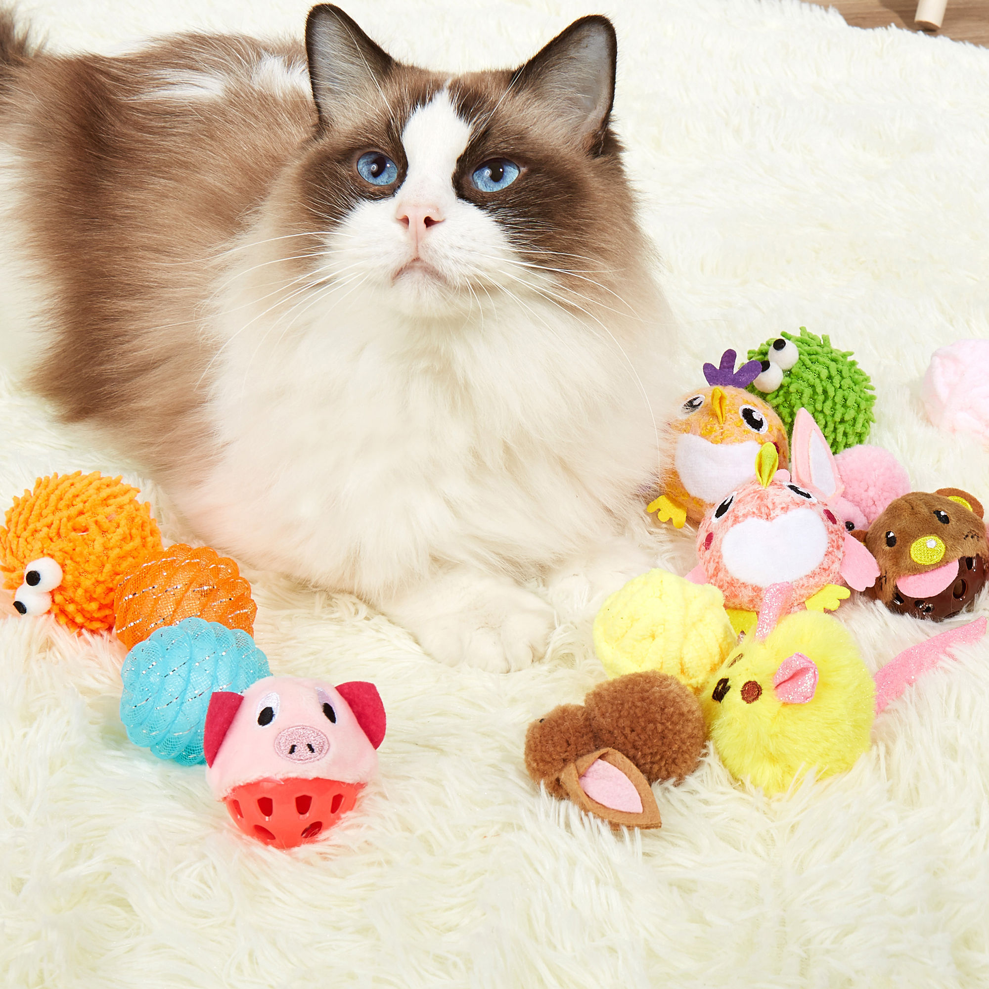 FOFOS Rattle Mouse Cat Toy