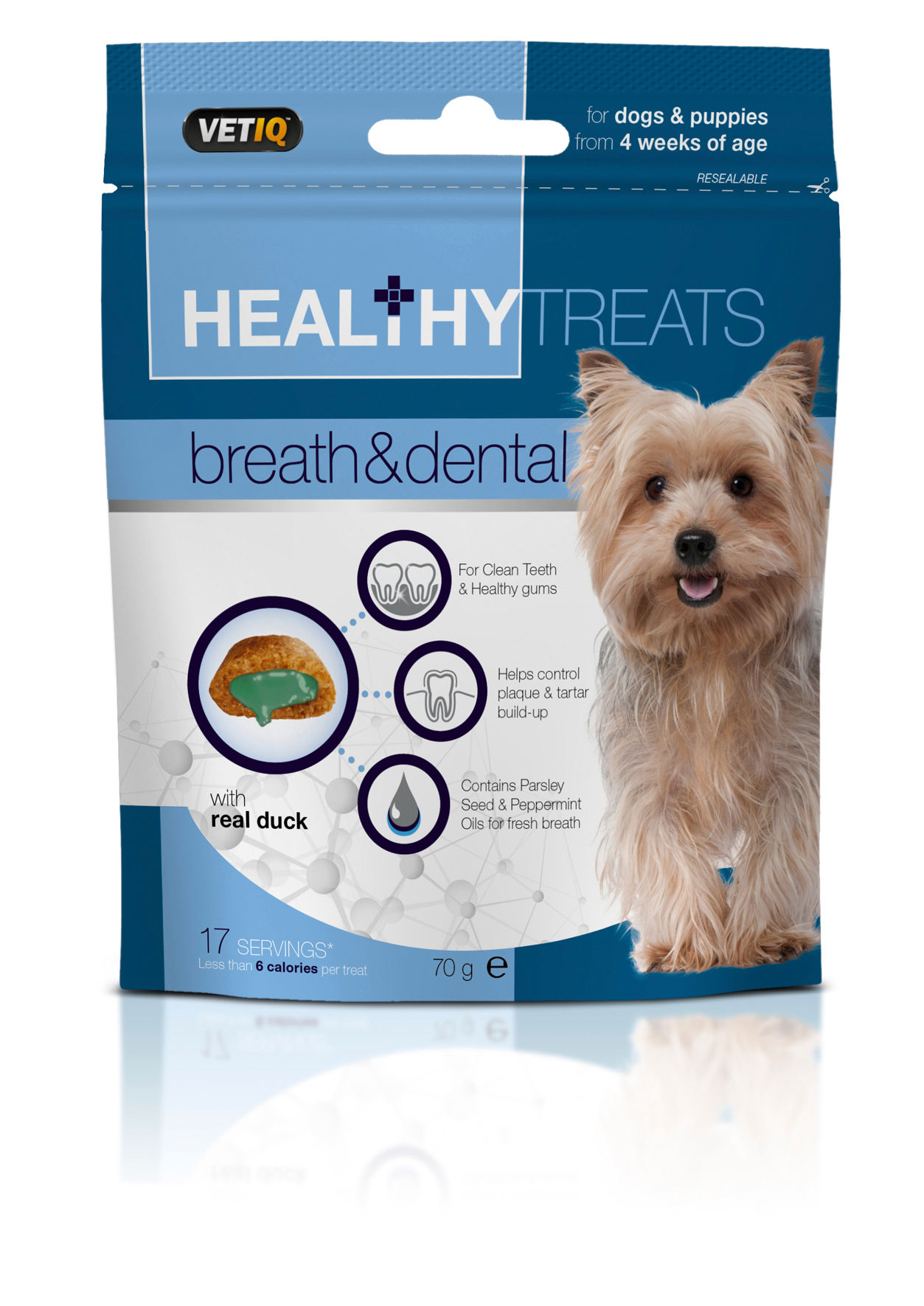 Mark and Chappell Healthy Treats Breath & Dental Dog Treat - 70g