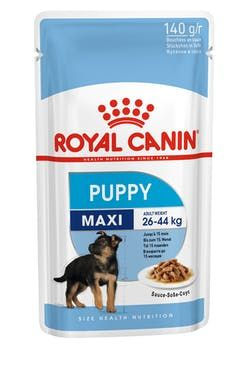 Thumbnail: Royal Canin Maxi Puppy Dog Wet Food, 140g (Pack of 10)