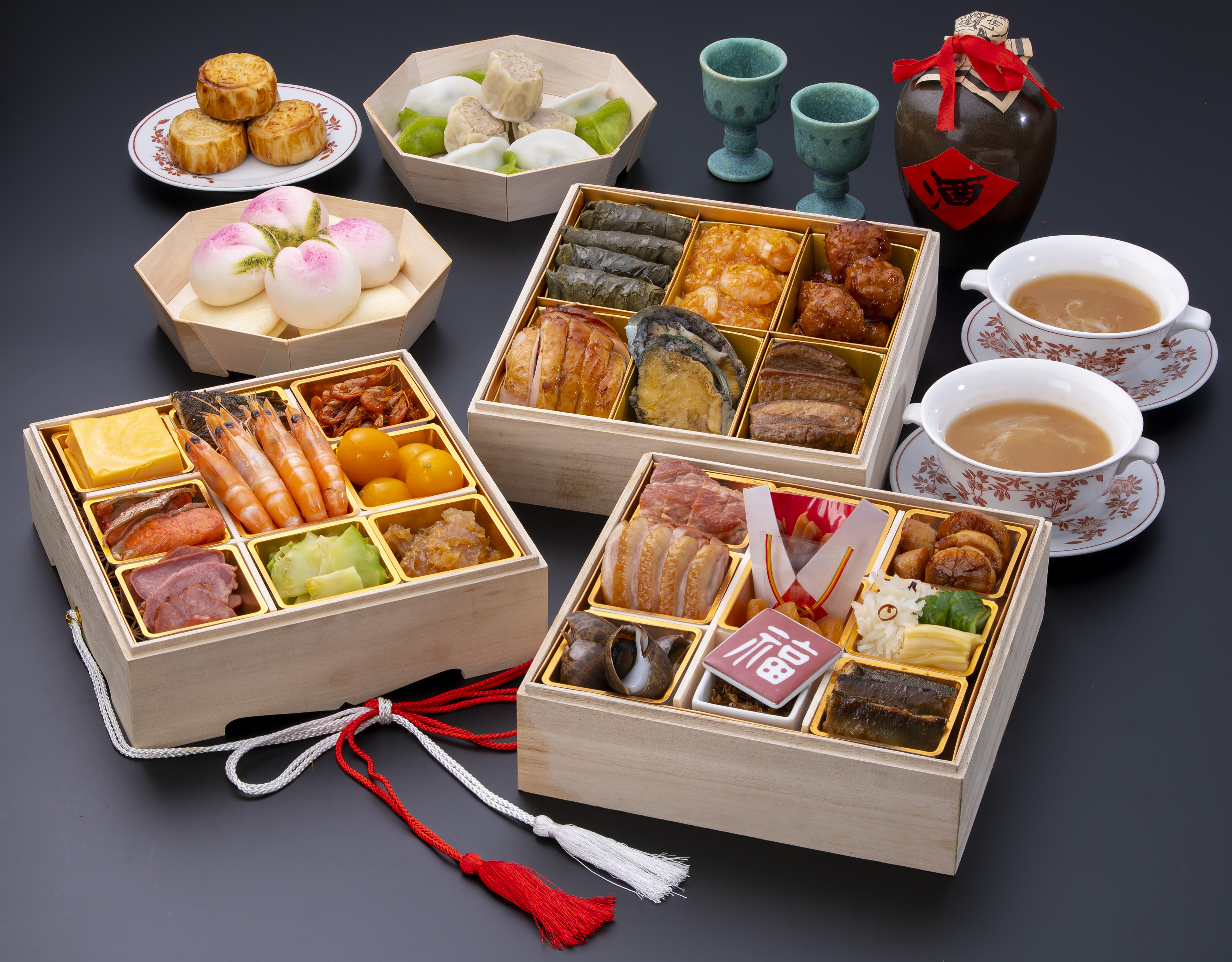 Arranged Food and Objects