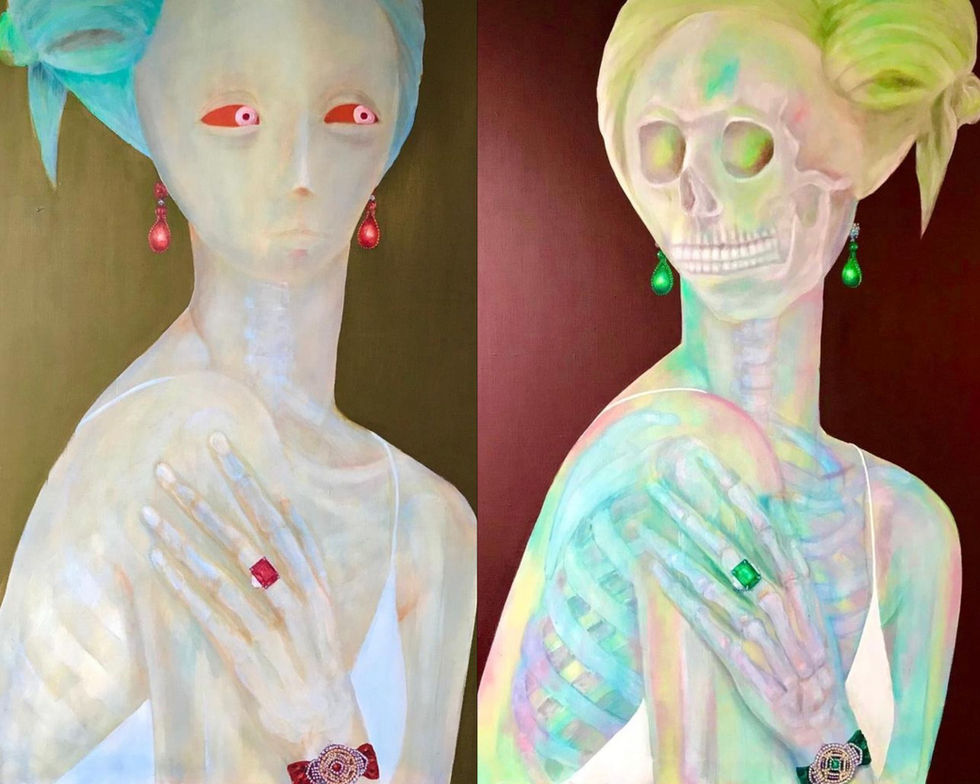 VANITAS
L'huile sur lin
120X95 cm