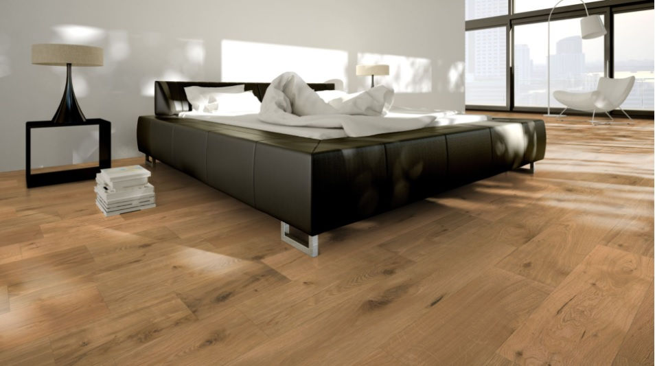 Thumbnail: EICHE MARKANT GEBÜRSTET & OXIDATIV FARBLOS GEÖLT MASSIVHOLZDIELE