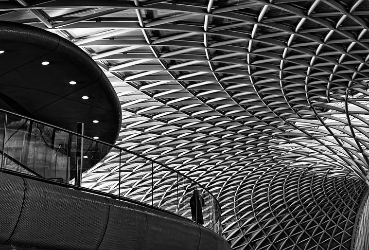 black and white monochrome photograph architecture