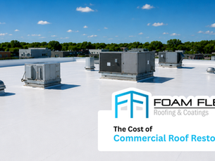 Commercial roof restoration project on a flat roof in Central Minnesota