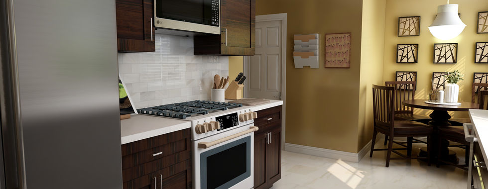 galley kitchen redesign - design concept 1