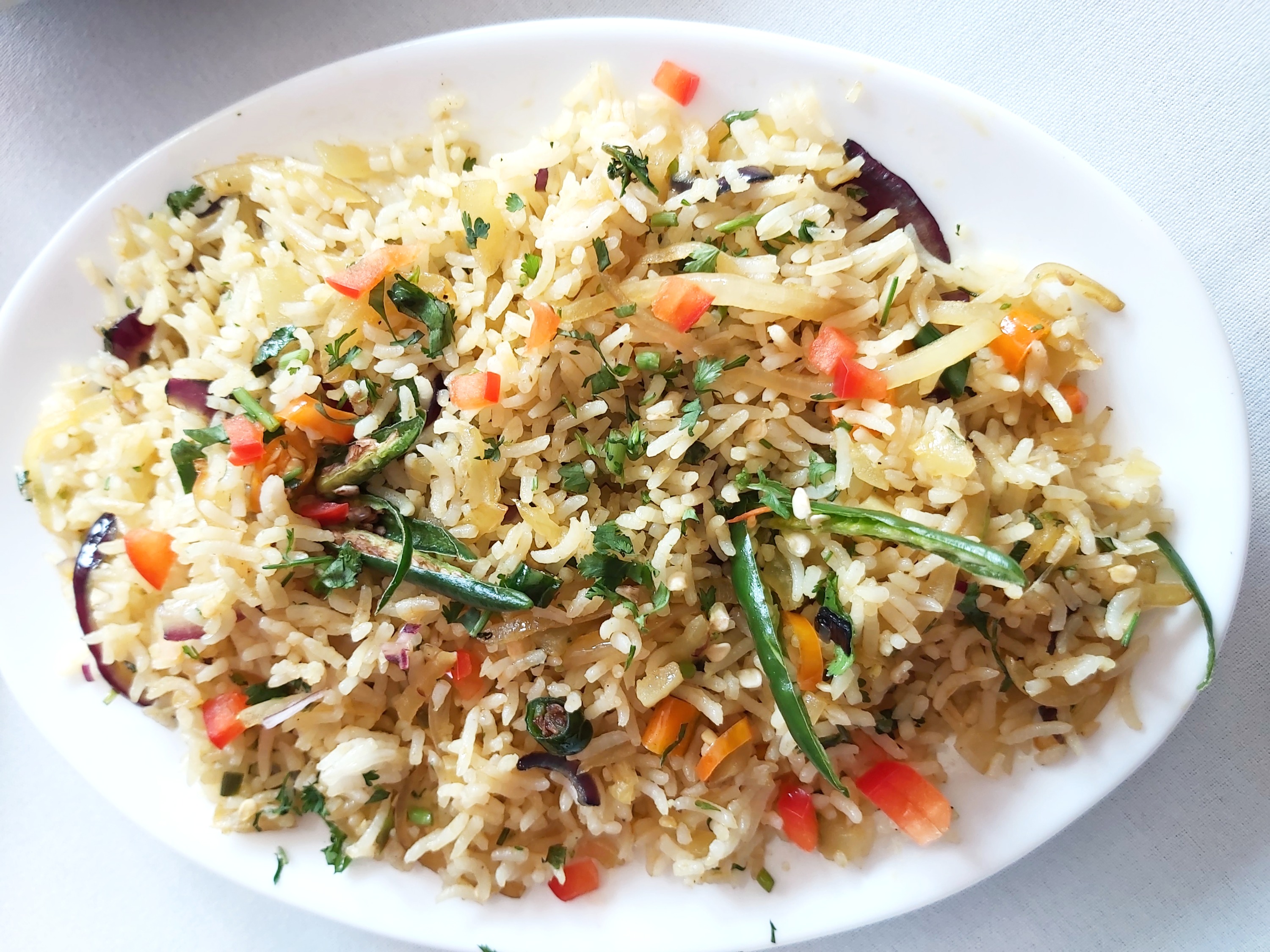 Arranged Food and Objects