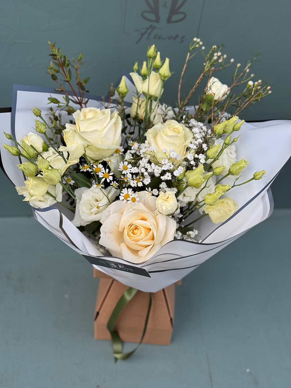 Thumbnail: Classic Sympathy Bouquet - Box Bouquet or Wrapped Hand Tie Available