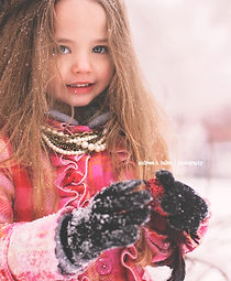 Stella In the Snow - outdoor winter child portrait, McGolrick Park New York - Andreea B. Ballen Photography, New York child photographer