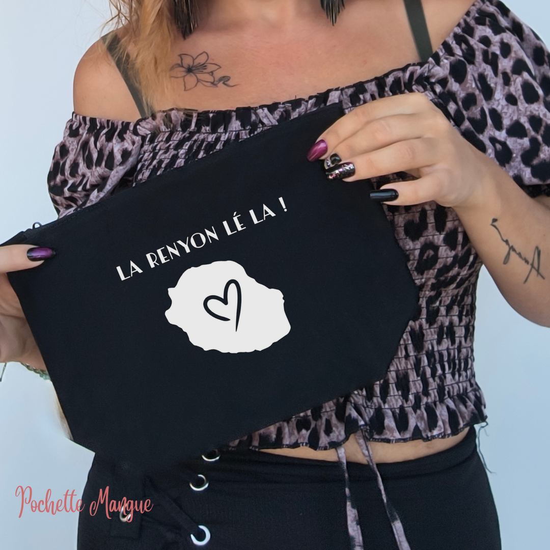 POCHETTE NOIR MANGUE - Modèle Renyon Lé La !