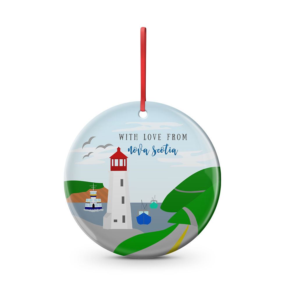 "with love from Nova Scotia" Nova Scotia Lighthouse